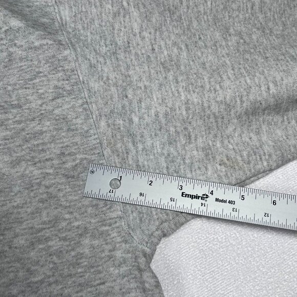 VTG 90s Reebok Grip It Feel It Basketball Gray XL Insta Pump Sweatshirt Thrashed - Picture 6 of 13